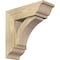 Ekena Millwork Thorton Traditional Rough Sawn Bracket w/ Offset Brace, Douglas Fir, 6"W x 16"D x 16"H BKT0604X16X16THR01RDF - alternate 1